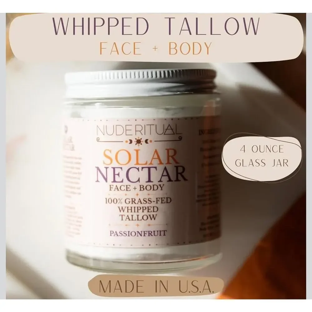 Nude Ritual Whipped Tallow Cream. Skin and Body Moisturizer Passionfruit  NIB